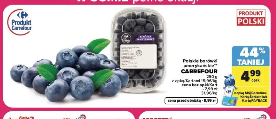 Borówki amerykańskie polskie Carrefour