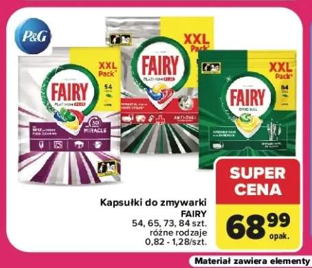 Kapsułki do zmywarki Fairy Platinum Plus +2 warianty