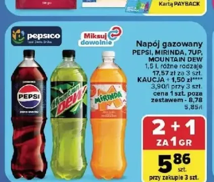 Napój gazowany Pepsi +3 warianty