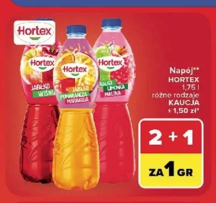 Napój Hortex jabłko wiśnia +2 warianty