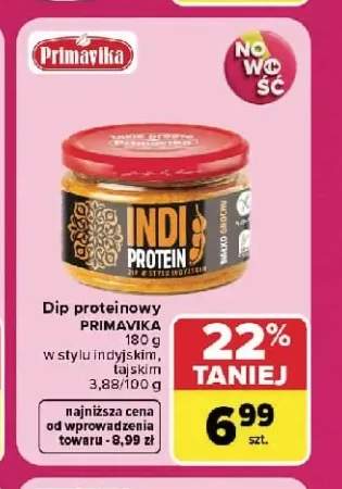 Dip proteinowy w stylu indyjskim Primavika +1 wariant