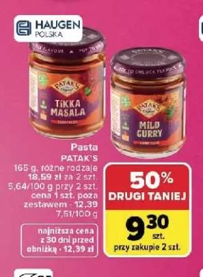 Pasta Tikka Masala Patak's +1 wariant