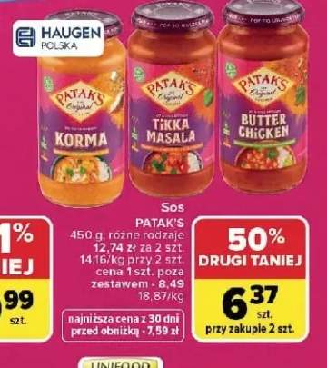 Sos Korma Patak's +2 warianty