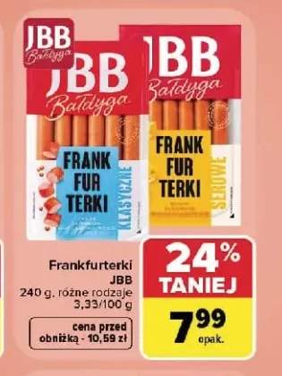Frankfurterki klasyczne JBB +1 wariant