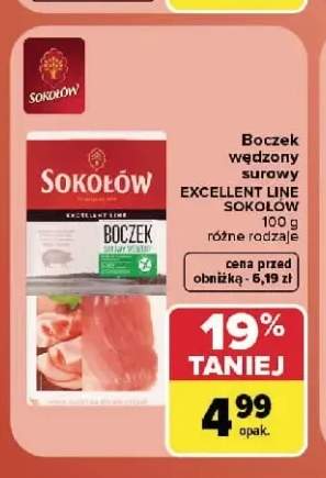 Boczek wędzony surowy Excellent Line Sokołów