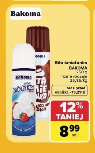 Bita śmietana Bakoma