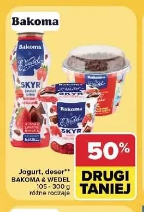 Jogurt, deser Bakoma & Wedel