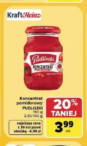 Koncentrat pomidorowy Pudliszki