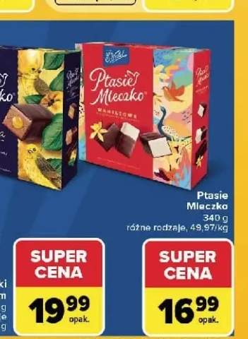 Ptasie Mleczko pigwa E.Wedel +1 wariant