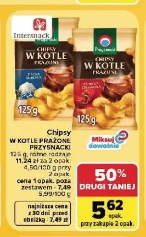 Chipsy w kotle prażone z solą morską Przysnacki +1 wariant