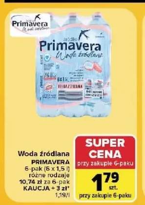 Woda źródlana Primavera 6-pak