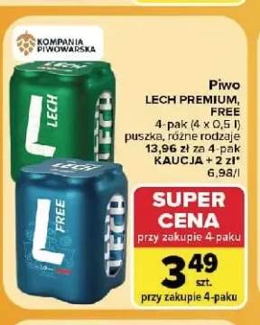 Piwo Lech Premium 4-pak 500 ml +1 wariant