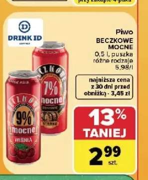 Piwo Beczkowe Mocne Wiśnia +1 wariant
