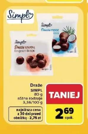 Draże kakaowe Simpl +1 wariant