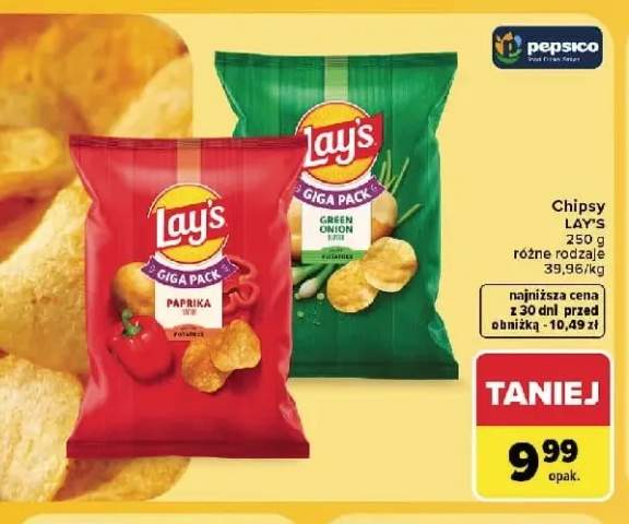 Chipsy Lay's papryka +1 wariant