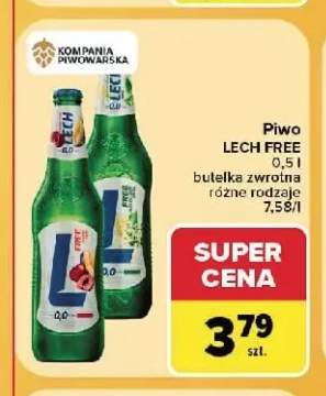 Piwo bezalkoholowe Lech arbuz z miętą +1 wariant