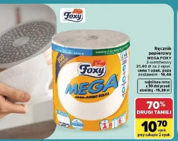 Ręcznik papierowy Mega Foxy 2-warstwowy