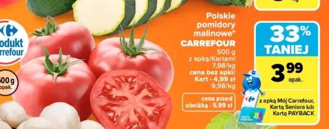 Pomidory malinowe Carrefour