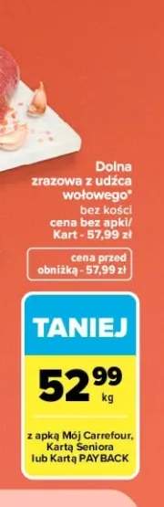 Dolna zrazowa z udźca wołowego bez kości