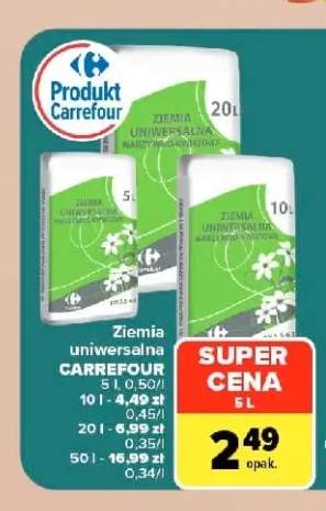 Ziemia uniwersalna 10 l Carrefour +3 warianty