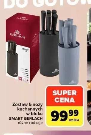 Zestaw 5 noży kuchennych w bloku Smart Gerlach