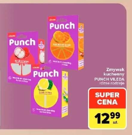 Zmywak kuchenny Punch Dual Action Scrub Vileda +2 warianty