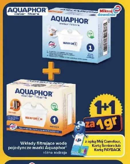 Wkłady filtrujące wodę pojedyncze Maxfor+ Aquaphor +1 wariant
