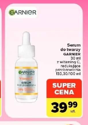 Serum do twarzy Garnier z witaminą C redukujące przebarwienia