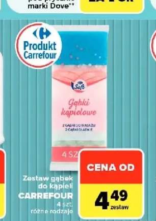 Zestaw gąbek do kąpieli Carrefour