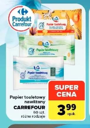 Papier toaletowy nawilżany dla dzieci Carrefour +2 warianty
