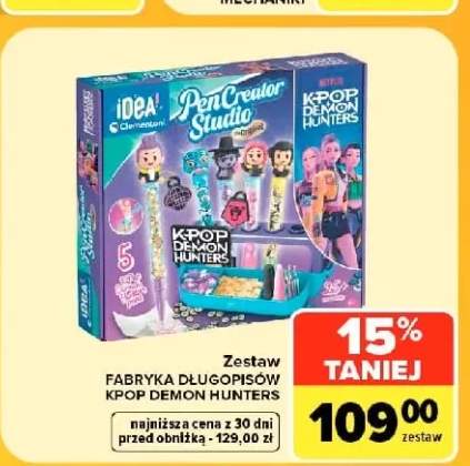 Zestaw Fabryka Długopisów K-Pop Demon Hunters Clementoni