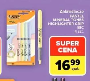 Zakreślacze Pastel Mineral Tones Highlighter Grip BIC