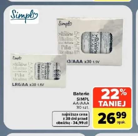 Baterie Aaa Simpl +1 wariant