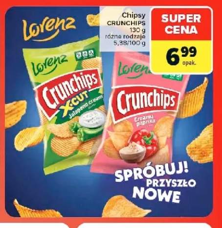 Chipsy Crunchips X-Cut Jalapeno Cream Lorenz +1 wariant