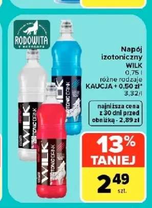 Napój izotoniczny Rodowita z Roztocza Wilk Grapefruit