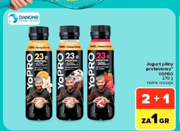 Jogurt pitny proteinowy YoPRO smak wanilia-ciasteczko