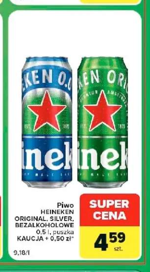Piwo bezalkoholowe Heineken +2 warianty
