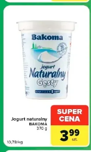 Jogurt naturalny Bakoma
