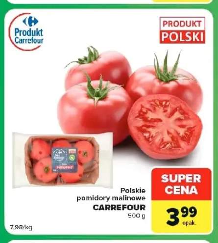 Polskie pomidory malinowe Carrefour