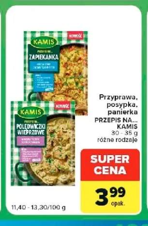 Przyprawa Przepis na... polędwiczki wieprzowe Kamis +1 wariant