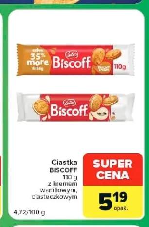 Ciastka Biscoff z kremem ciasteczkowym Lotus +1 wariant