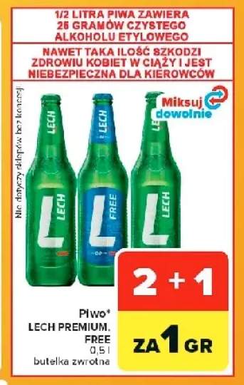 Piwo bezalkoholowe Lech +1 wariant