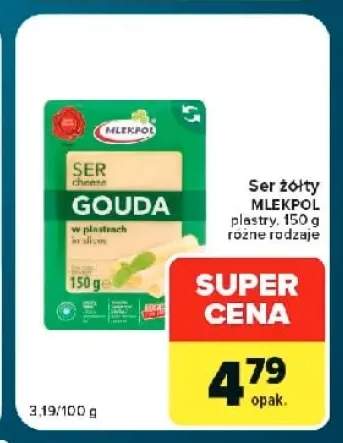Ser żółty w plastrach Mlekpol