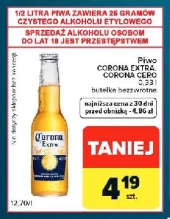 Piwo bezalkoholowe Corona Cero +1 wariant