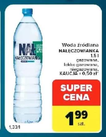 Woda źródlana niegazowana Nałęczowianka +2 warianty