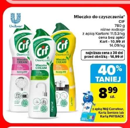 Mleczko do czyszczenia Cif