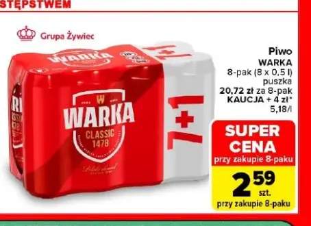 Piwo Warka 8-pak 0,5 l