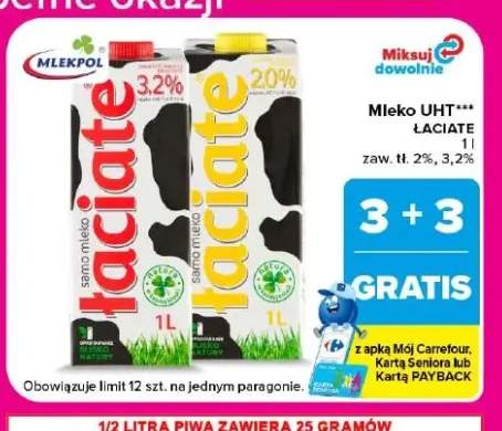 Mleko UHT Łaciate 2% +1 wariant