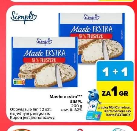 Masło ekstra Simpl 82%