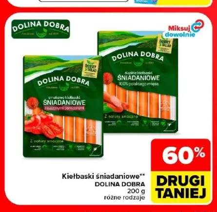 Kiełbaski śniadaniowe z suszonymi pomidorami Dolina Dobra +1 wariant